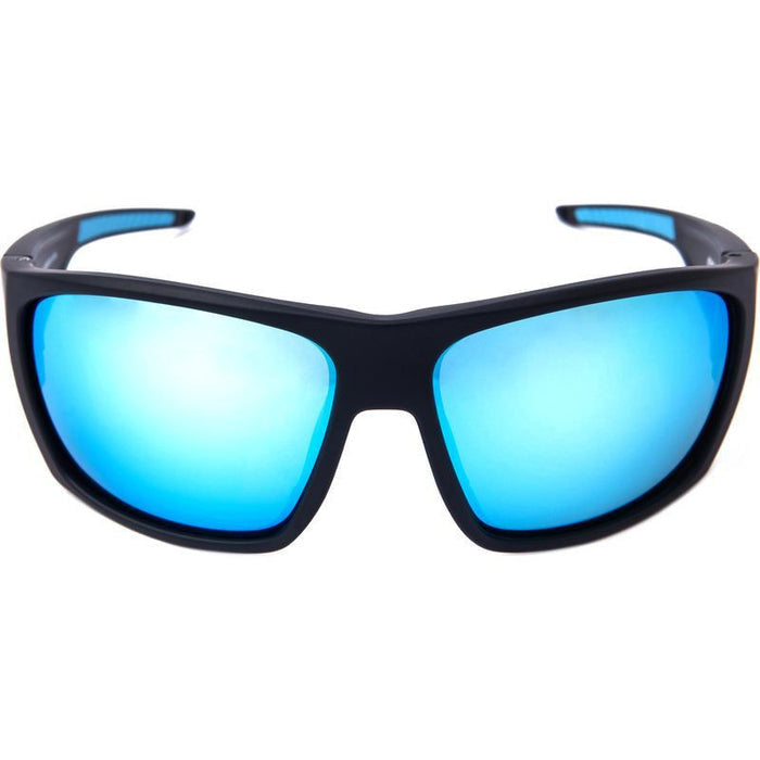 Combat Safety, Black/Blue Mirror Lenses