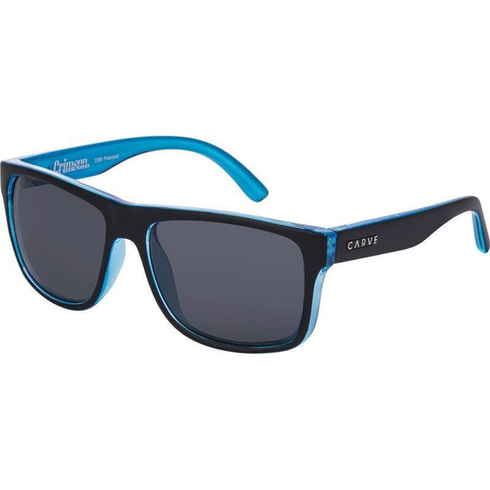Crimson, Matte Black and Blue/Grey Polarised Lenses