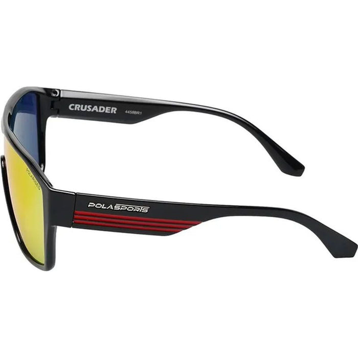 Crusader, Black/Red Mirror Polarised Lenses