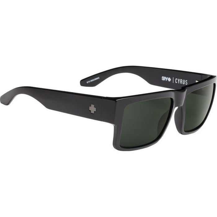 Cyrus, Black/HD+ Grey Green Lenses