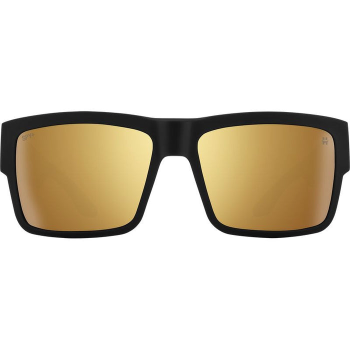 Cyrus, Soft Matte Black/HD+ Happy Bronze Gold Spectra Mirror Lenses