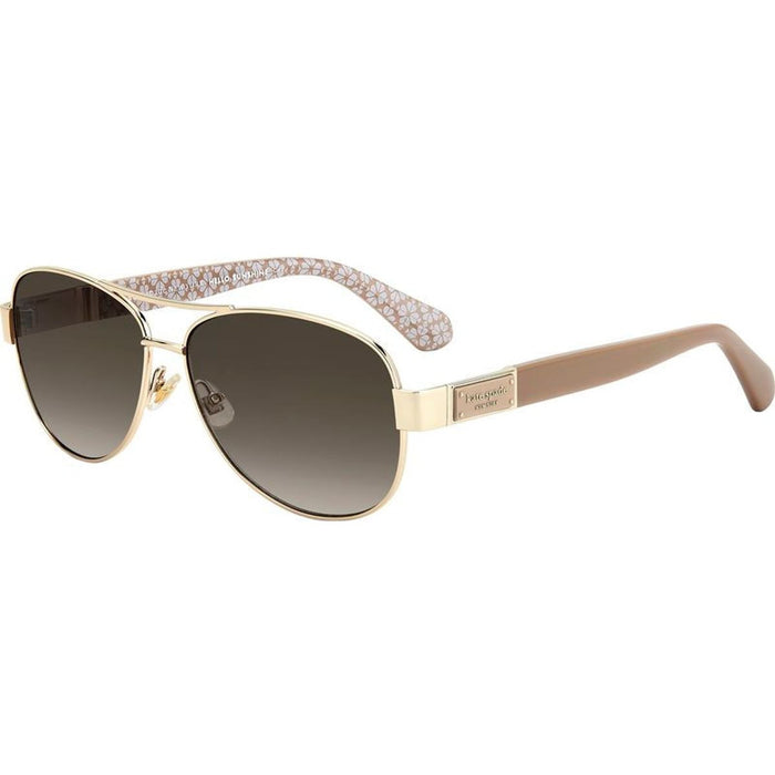 Dalia, Gold and Beige/Brown Gradient Lenses