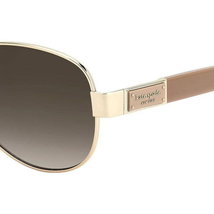 Dalia, Gold and Beige/Brown Gradient Lenses