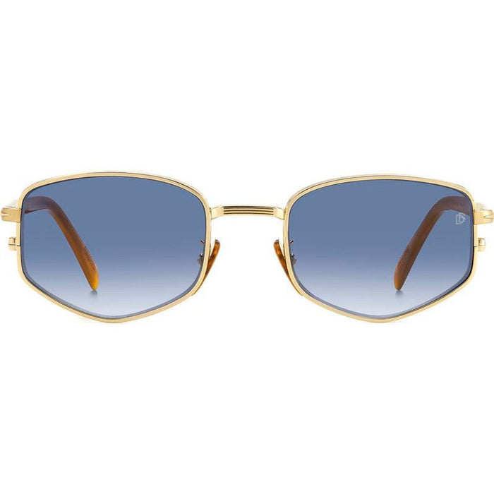 DB 1129/S, Gold Horn/Dark Blue Gradient Lenses