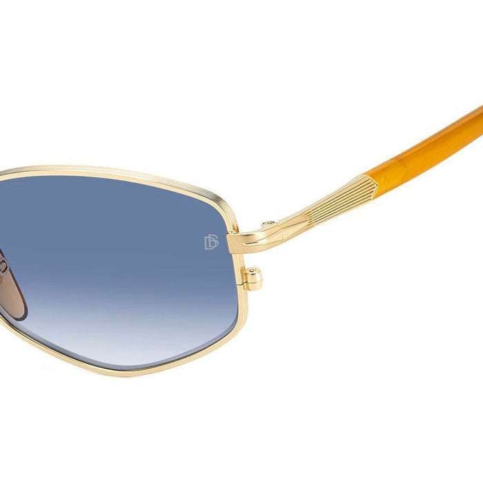 DB 1129/S, Gold Horn/Dark Blue Gradient Lenses