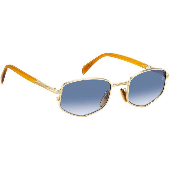 DB 1129/S, Gold Horn/Dark Blue Gradient Lenses