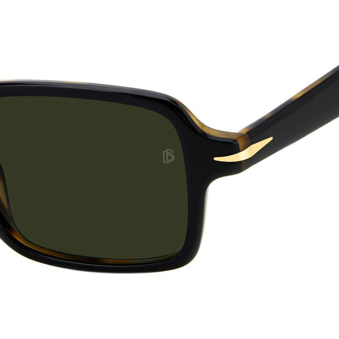 DB 1179/S, Black Havana/Green Lenses
