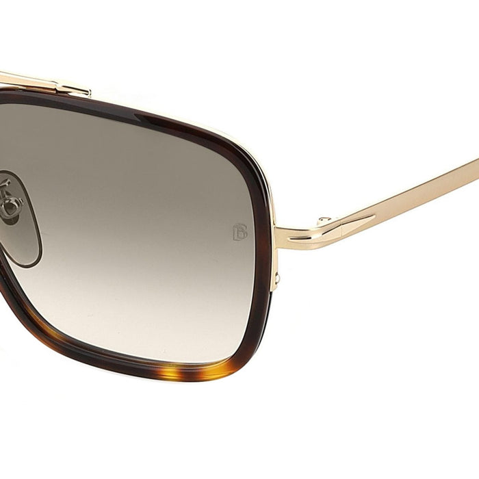 DB 7002/S, Gold Havana/Green Gradient Lenses
