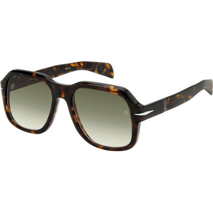 DB 7090/S, Dark Havana/Green Shaded Lenses