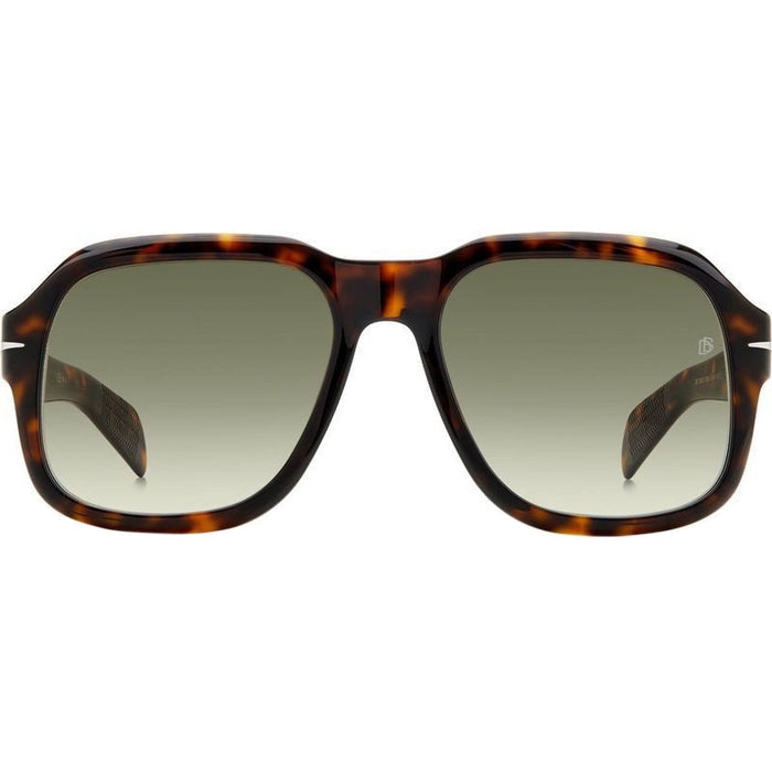 DB 7090/S, Dark Havana/Green Shaded Lenses