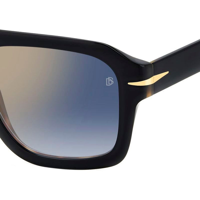 DB 7127/S, Black Havana/Blue Gradient Lenses