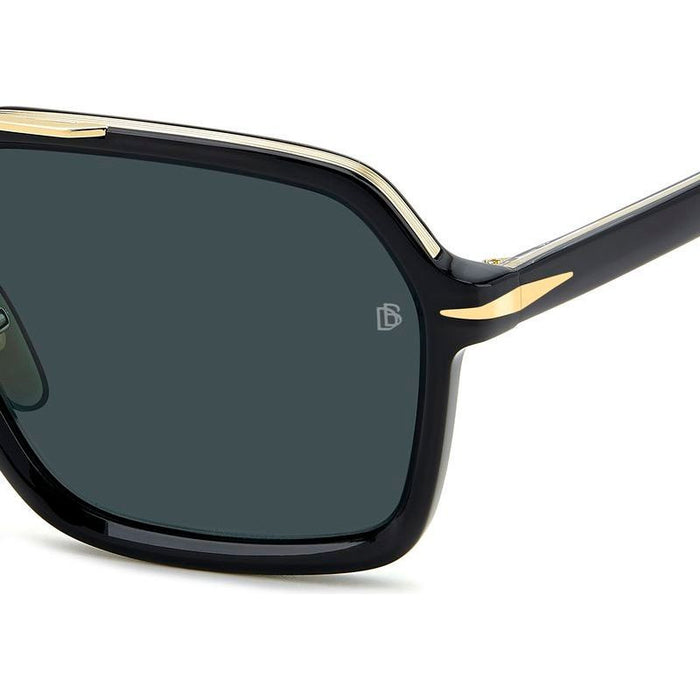 DB 7128/S, Black/Blue Lenses