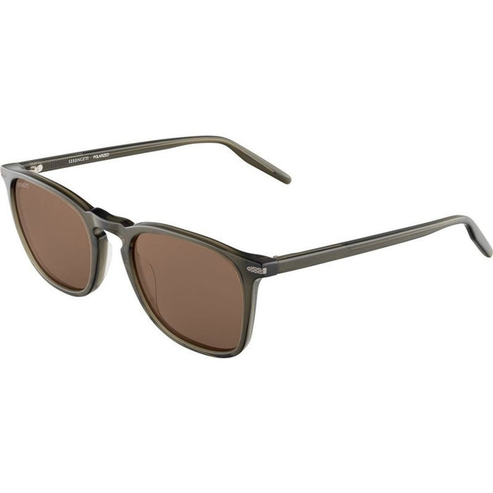 Delio Large, Shiny Crystal Khaki/Drivers Photochromic Polarised Glass Lenses