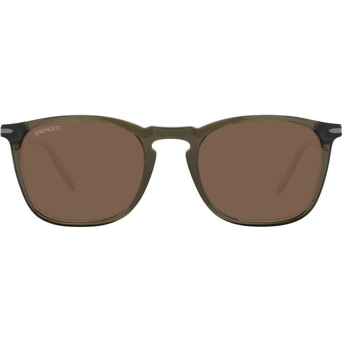Delio Large, Shiny Crystal Khaki/Drivers Photochromic Polarised Glass Lenses
