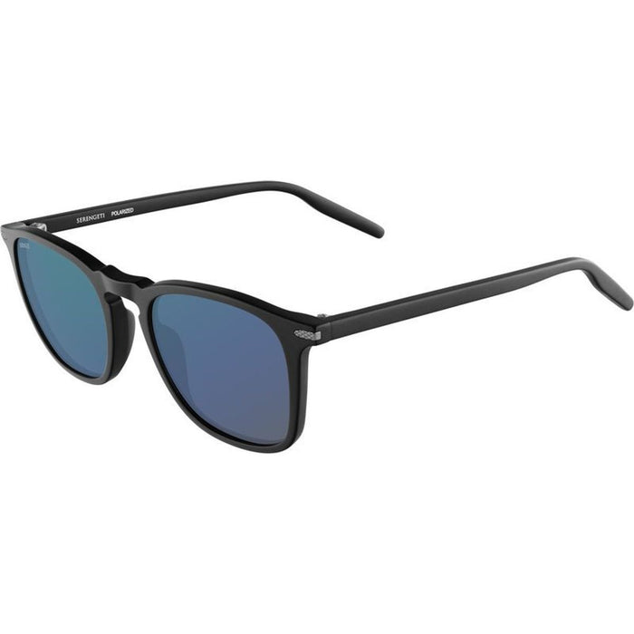 Delio, Matte Black/555nm Blue Photochromic Polarised Glass Lenses