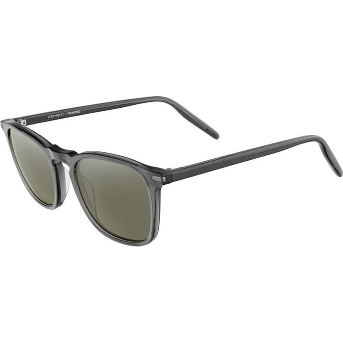 Delio, Shiny Translucent Gunmetal/555nm Photochromic Polarised Glass Lenses