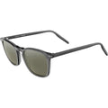 Delio, Shiny Translucent Gunmetal/555nm Photochromic Polarised Glass Lenses