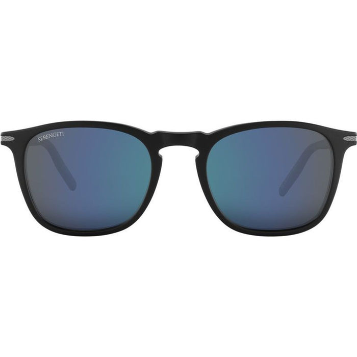 Delio, Matte Black/555nm Blue Photochromic Polarised Glass Lenses