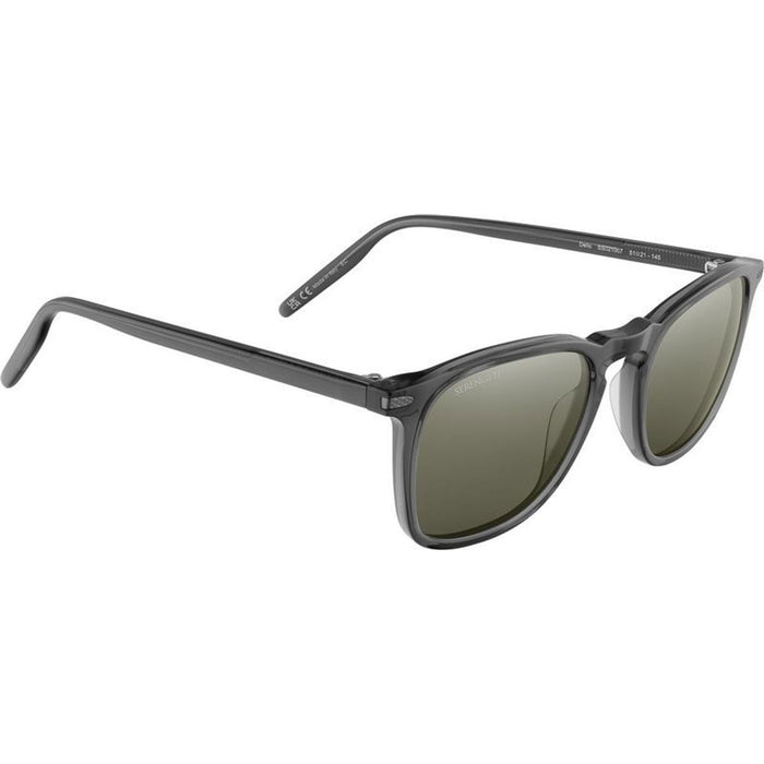 Delio, Shiny Translucent Gunmetal/555nm Photochromic Polarised Glass Lenses