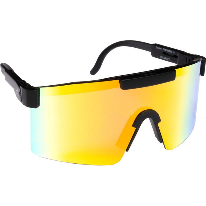 Dexter, Matte Black/Orange Mirror Polarised Lenses