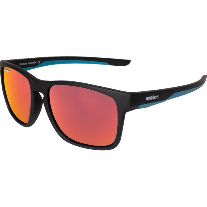 Dingo Kids, Matte Black and Blue/Red Mirror Polarised Lenses