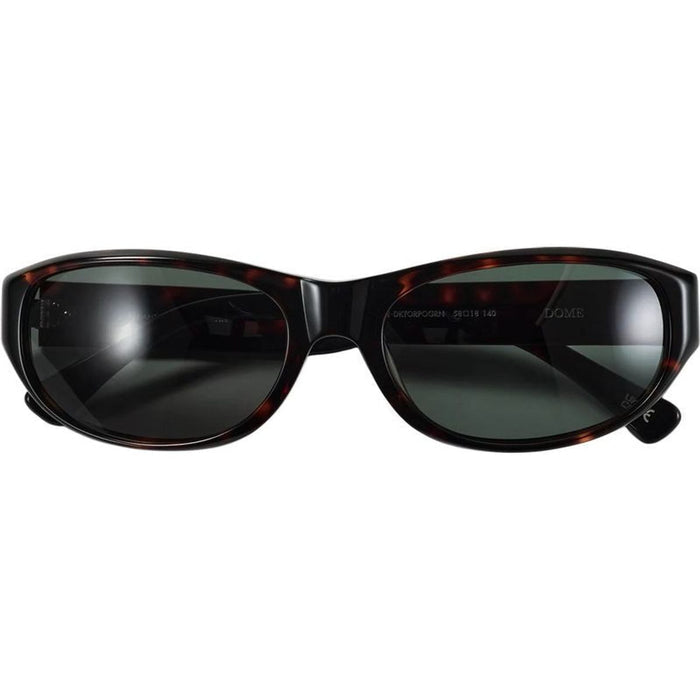 Dome, Polished Dark Tortoise/Green Lenses