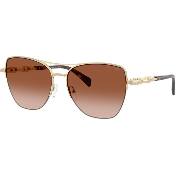 Dorado Beach MK1163, Shiny Light Gold/Dark Brown Gradient Lenses