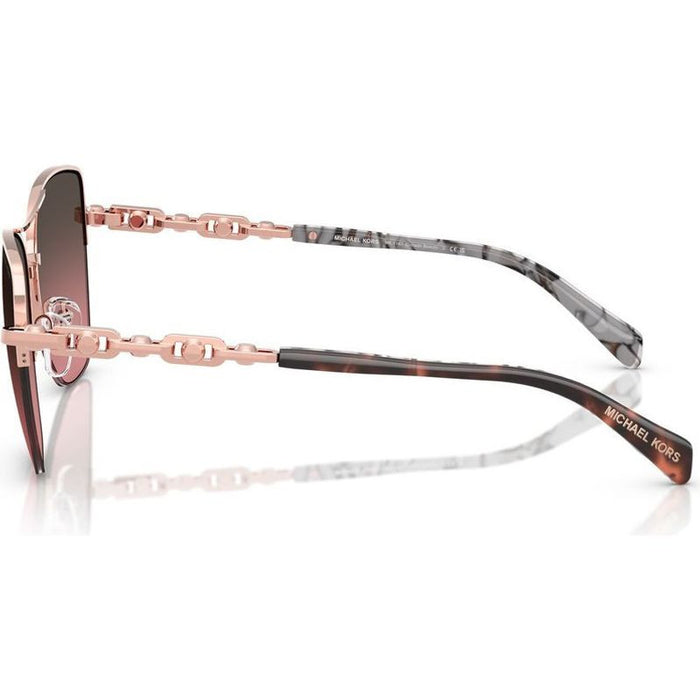 Dorado Beach MK1163, Shiny Rose Gold/Brown Rose Gradient Lenses