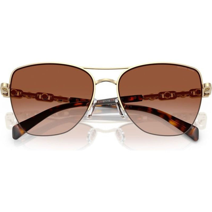 Dorado Beach MK1163, Shiny Light Gold/Dark Brown Gradient Lenses