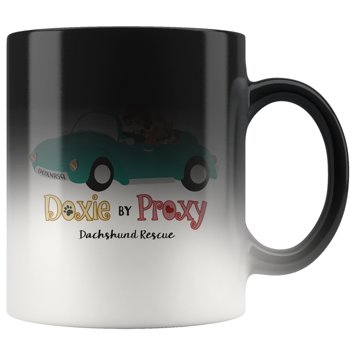 Doxie By Proxy 11 oz Color Change Ceramic Mug, Shipping Included