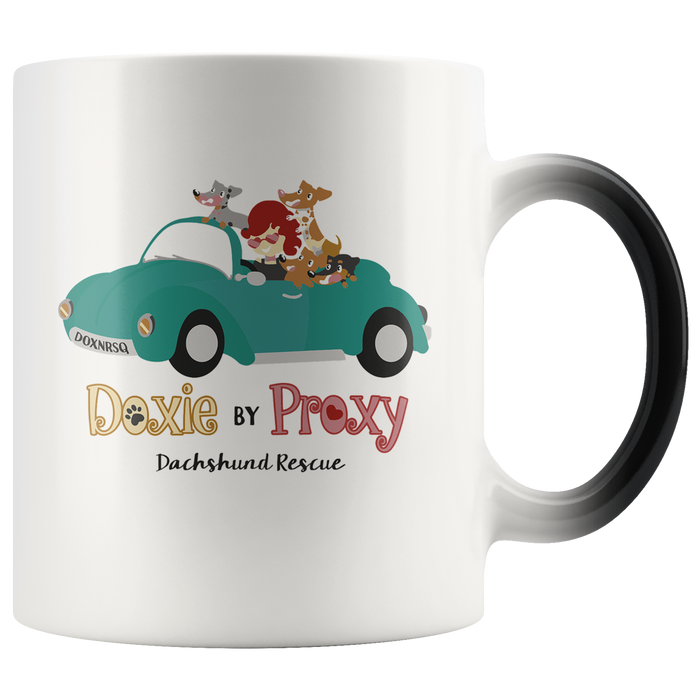 Doxie By Proxy 11 oz Color Change Ceramic Mug, Shipping Included