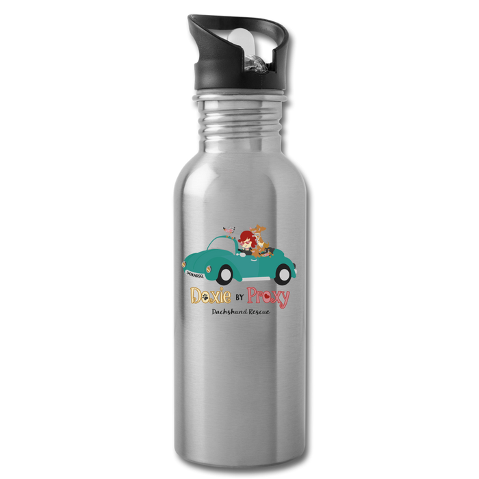 Doxie By Proxy 20 oz Stainless Steel Water Bottle - silver