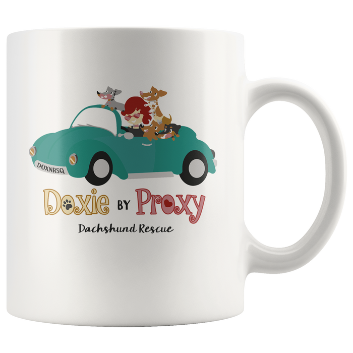 Doxie By Proxy Logo Ceramic 11/15 oz Coffee Mug, Shipping Included