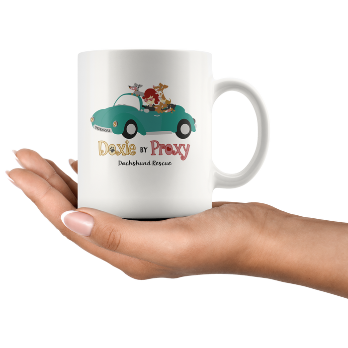 Doxie By Proxy Logo Ceramic 11/15 oz Coffee Mug, Shipping Included