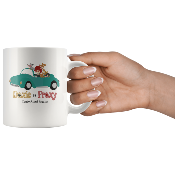 Doxie By Proxy Logo Ceramic 11/15 oz Coffee Mug, Shipping Included