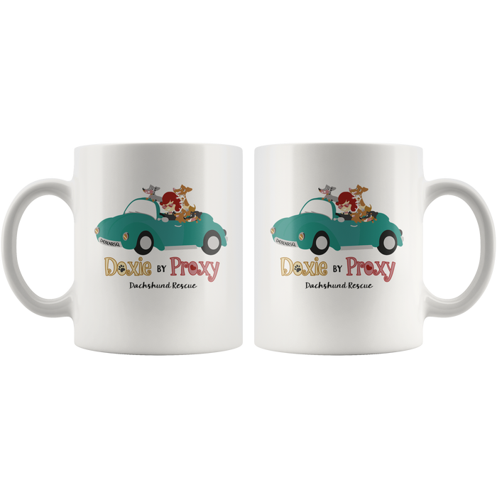 Doxie By Proxy Logo Ceramic 11/15 oz Coffee Mug, Shipping Included