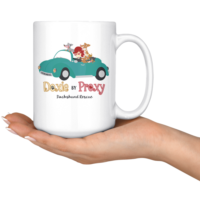 Doxie By Proxy Logo Ceramic 11/15 oz Coffee Mug, Shipping Included