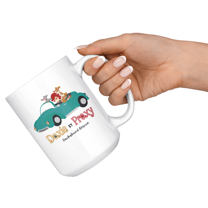 Doxie By Proxy Logo Ceramic 11/15 oz Coffee Mug, Shipping Included
