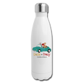 Doxie By Proxy Logo Insulated Stainless Steel Water Bottle 17oz, Shipping Included - white