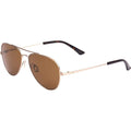 Drift, Brushed Gold and Eco Havana/Brown Glass Lenses