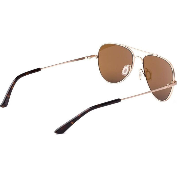 Drift, Brushed Gold and Eco Havana/Brown Glass Lenses
