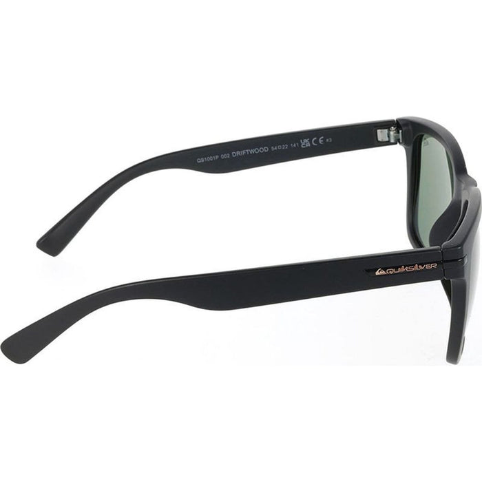 Driftwood, Matte Black/Green Polarised Lenses