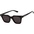 Dylan Kain, Gloss Black with 24k. Gold Metal Trim/Black Lenses