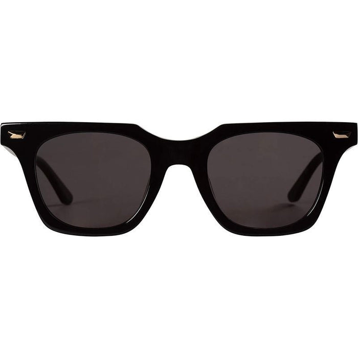 Dylan Kain, Gloss Black with 24k. Gold Metal Trim/Black Polarised Lenses
