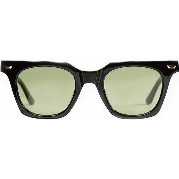 Dylan Kain, Black with 24K Gold Trim/Olive Green Lenses