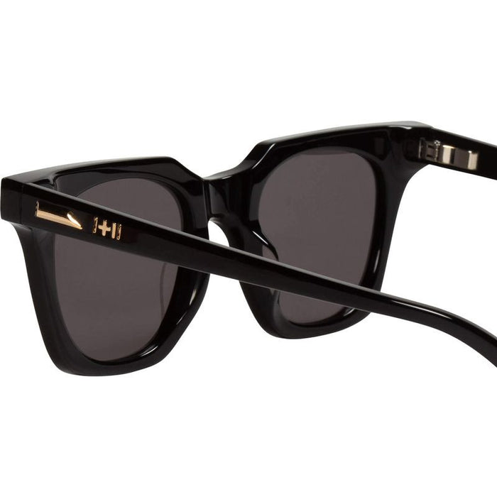 Dylan Kain, Gloss Black with 24k. Gold Metal Trim/Black Polarised Lenses