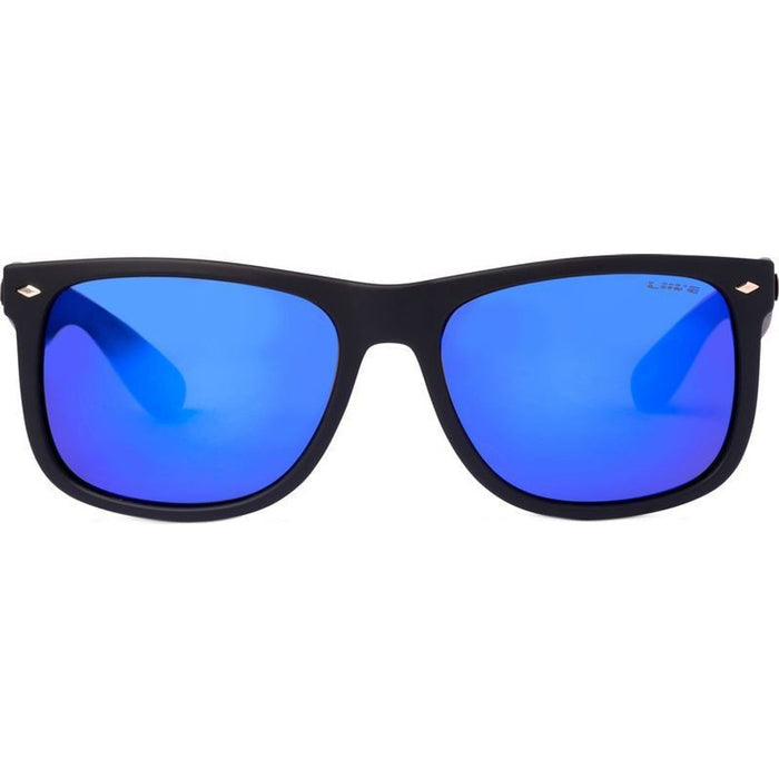El Capitan, Matte Black/Blue Mirror Polarised Lenses