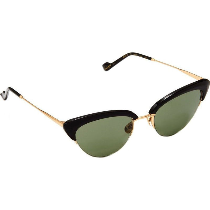 Electra, Gloss Black/Green Lenses