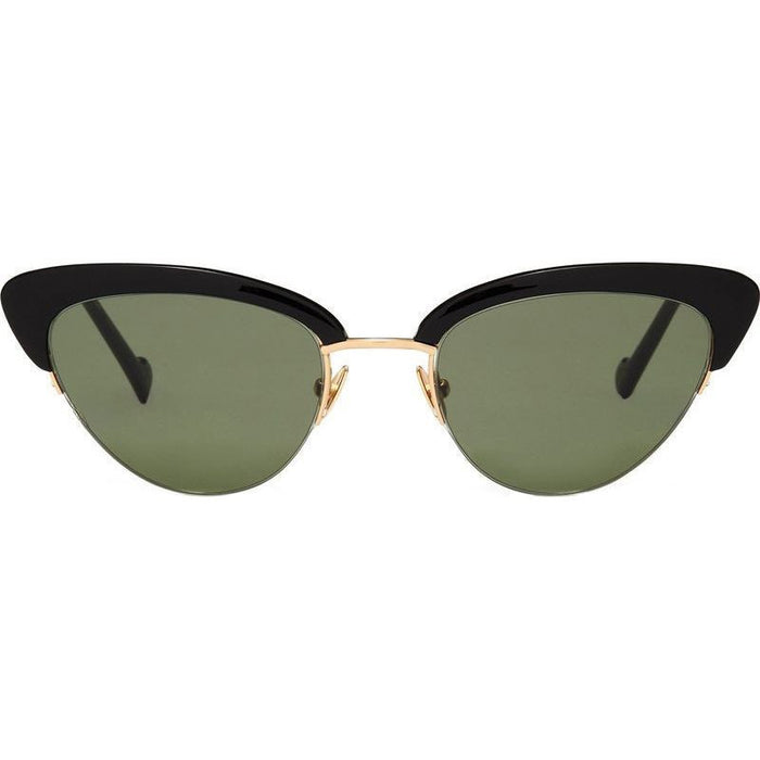 Electra, Gloss Black/Green Lenses