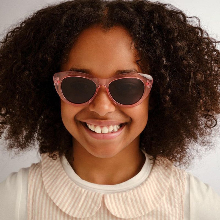 Elk - Kids, Pink Glitter/Smoke Polarised Lenses